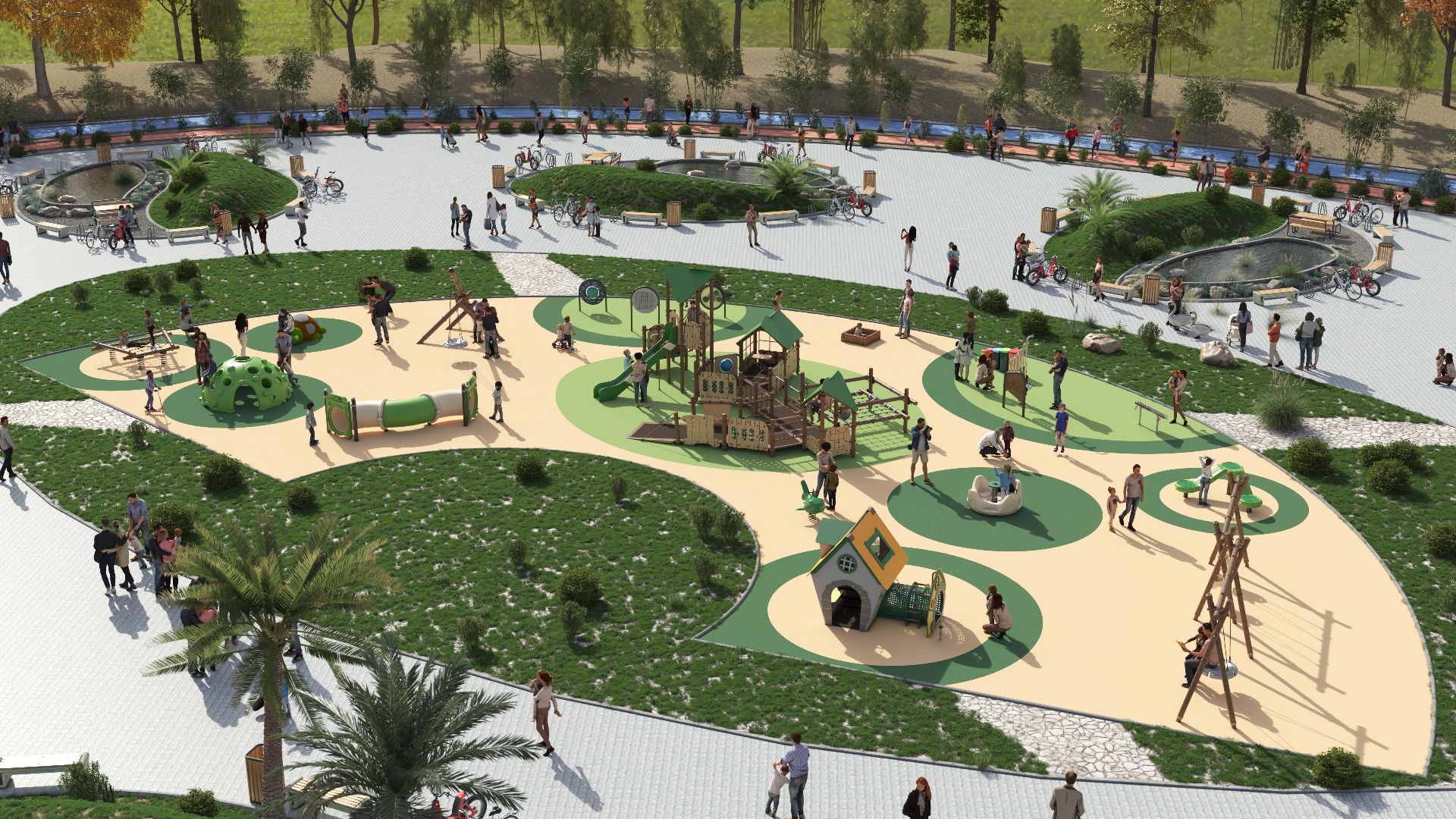 <span class="span_two">Cemer's Inclusive </span> Playgrounds for Autism