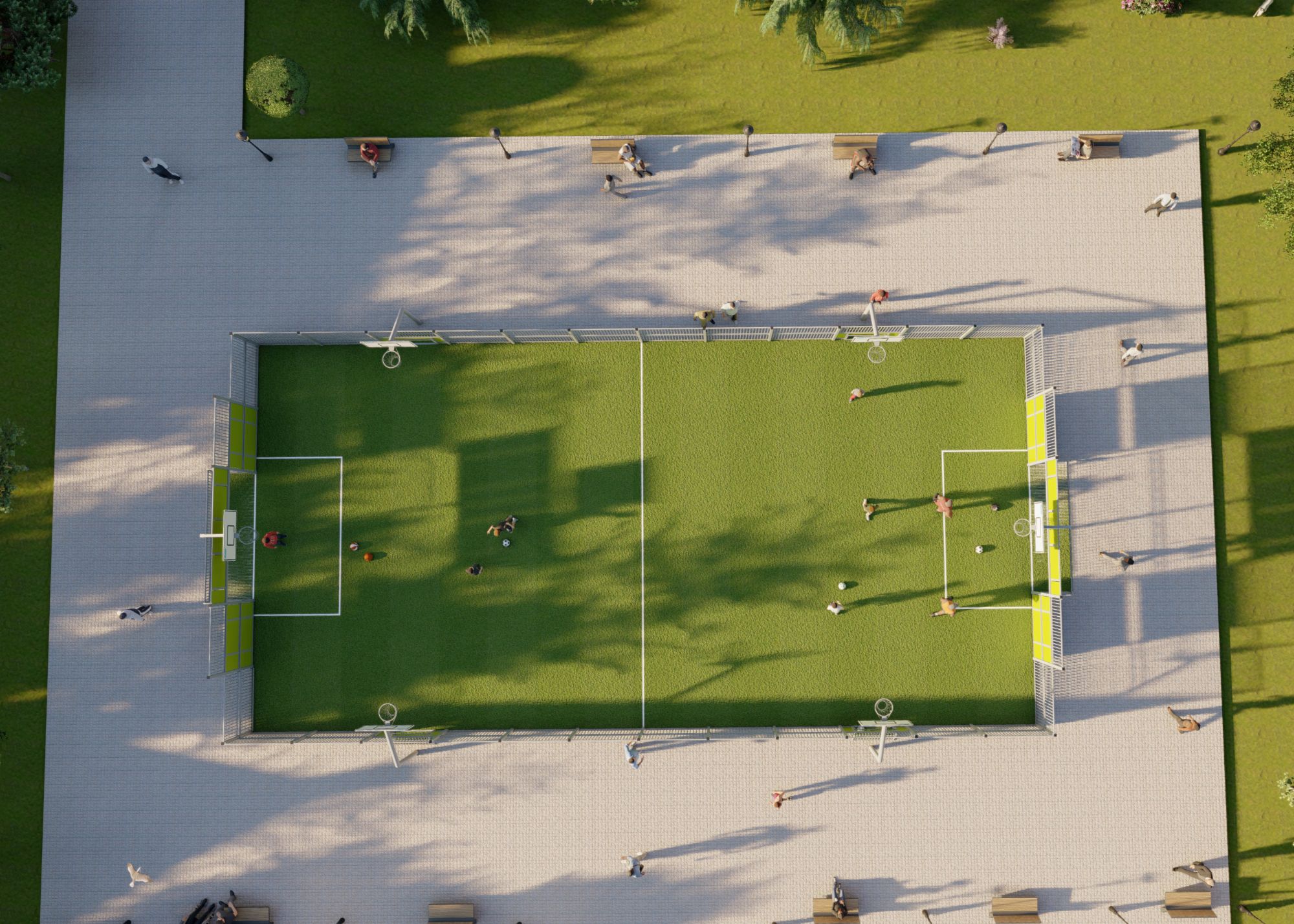 Court — perspective view