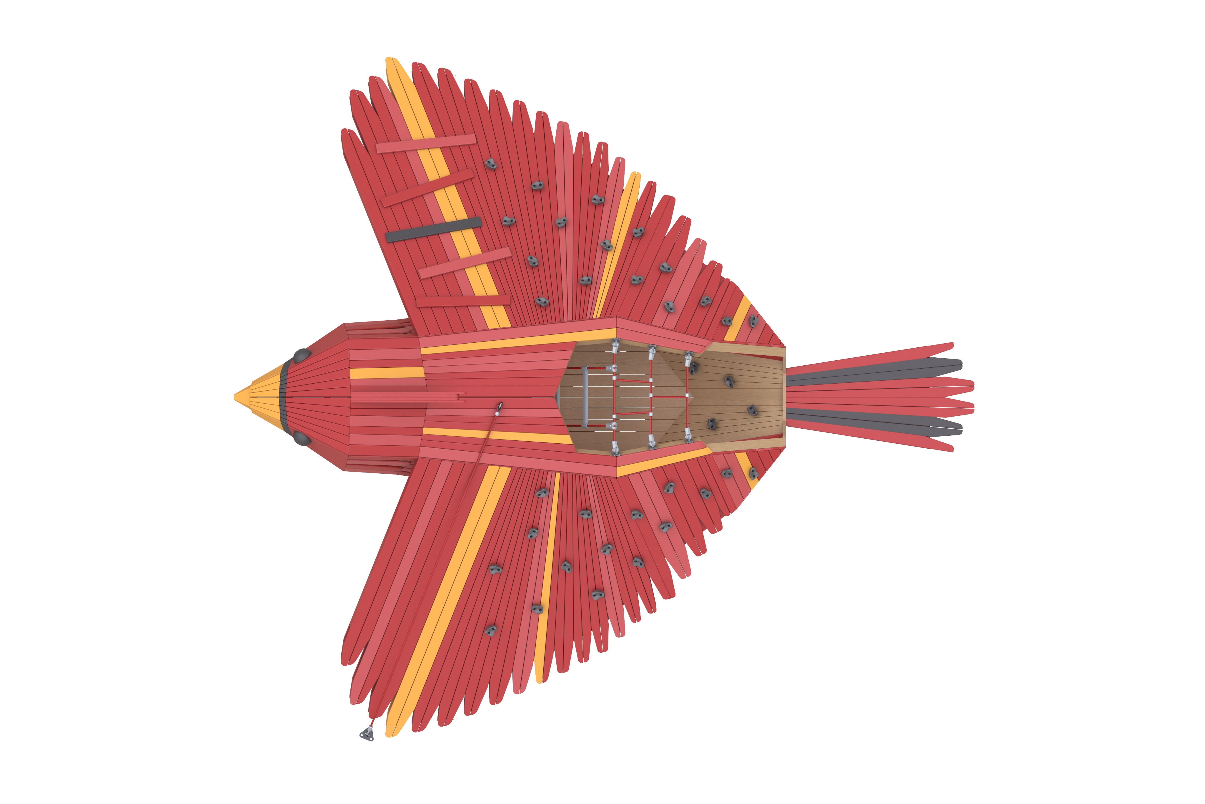 Rgss Multi Sample Pattern RGSS 101 Scarlet Wooden Playground Equipment