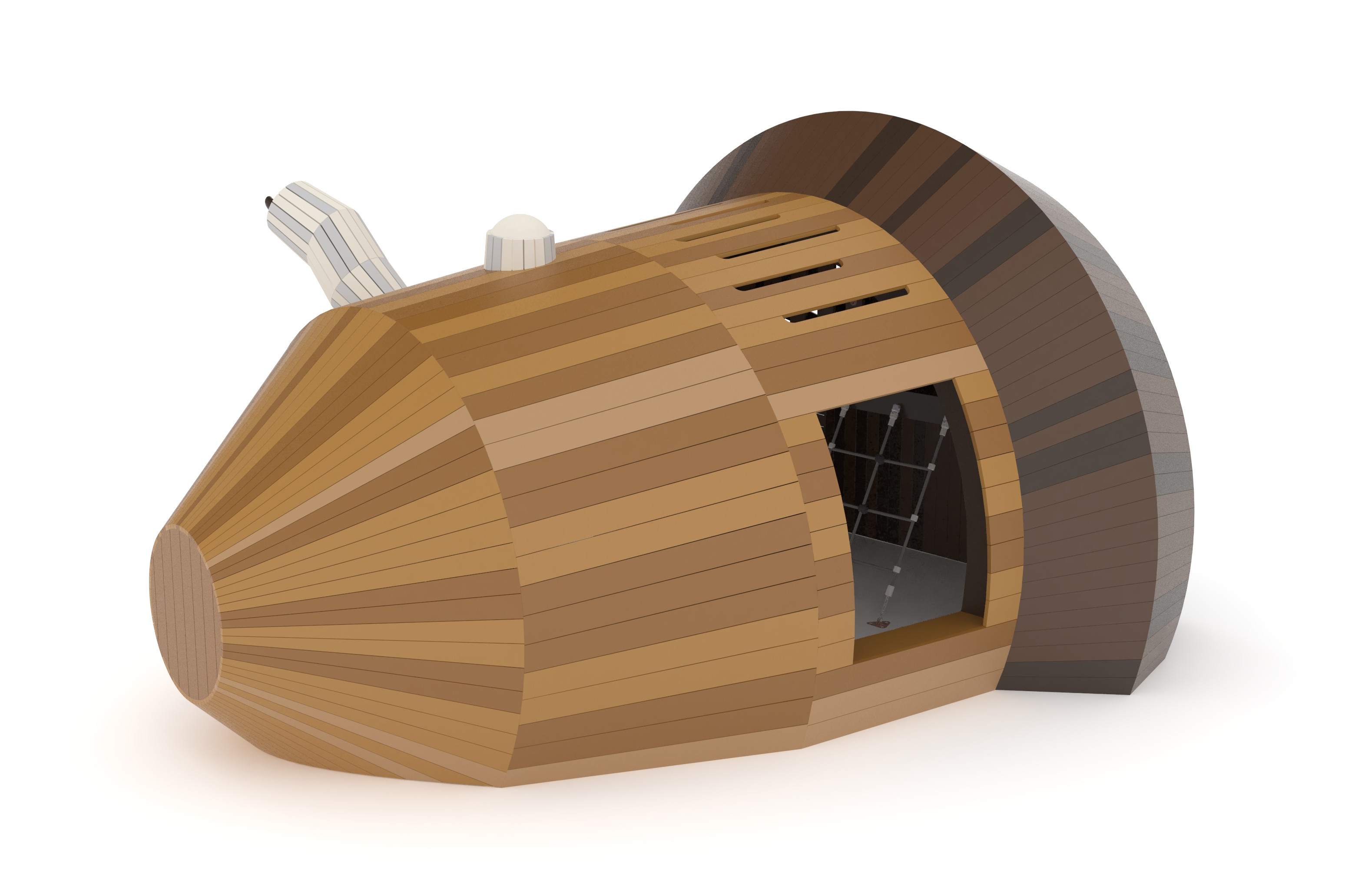 Rgss Language RGSS 501 Acorn-Themed Wooden Playground Structure