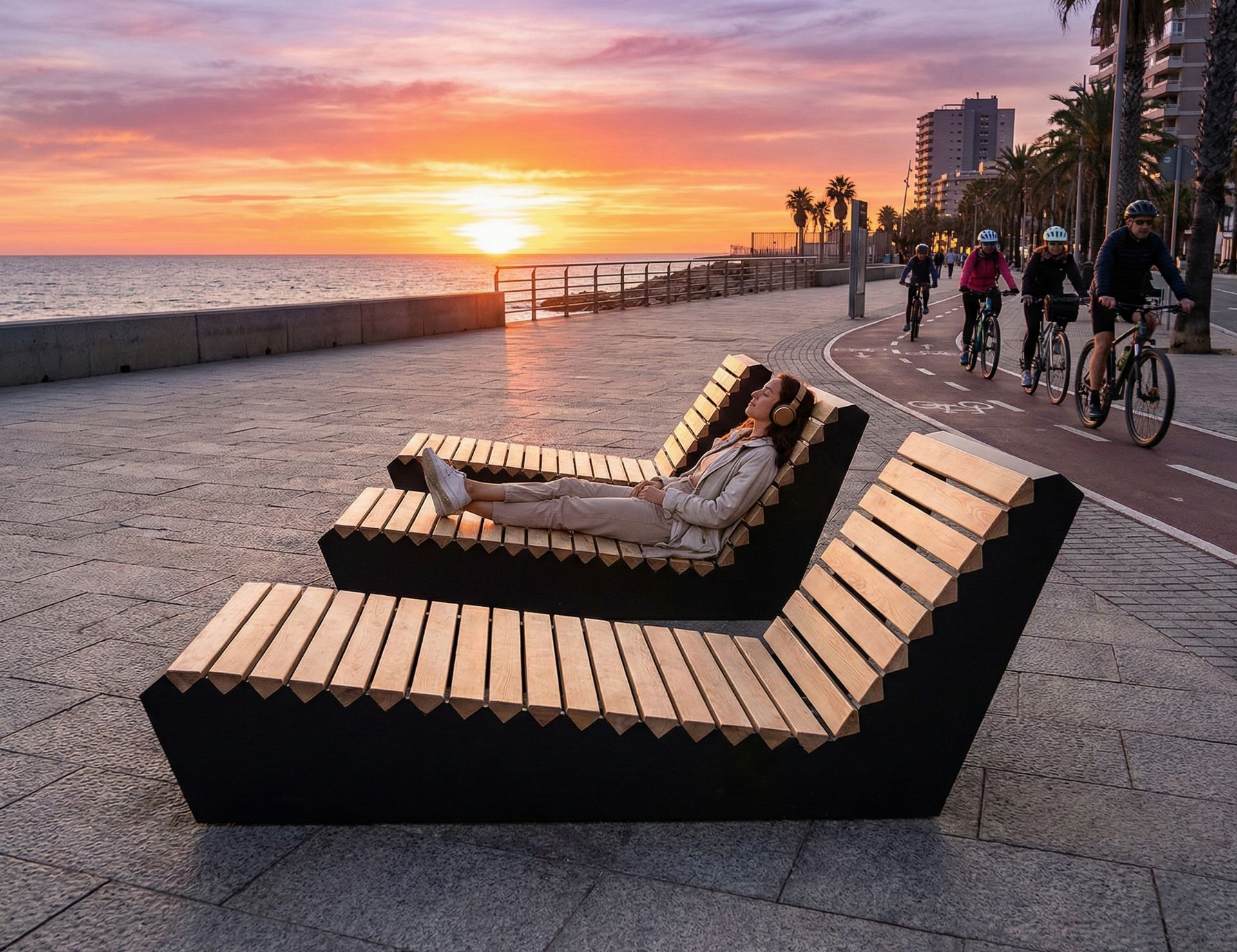 Delta Ahşap Şezlong | CUS 102